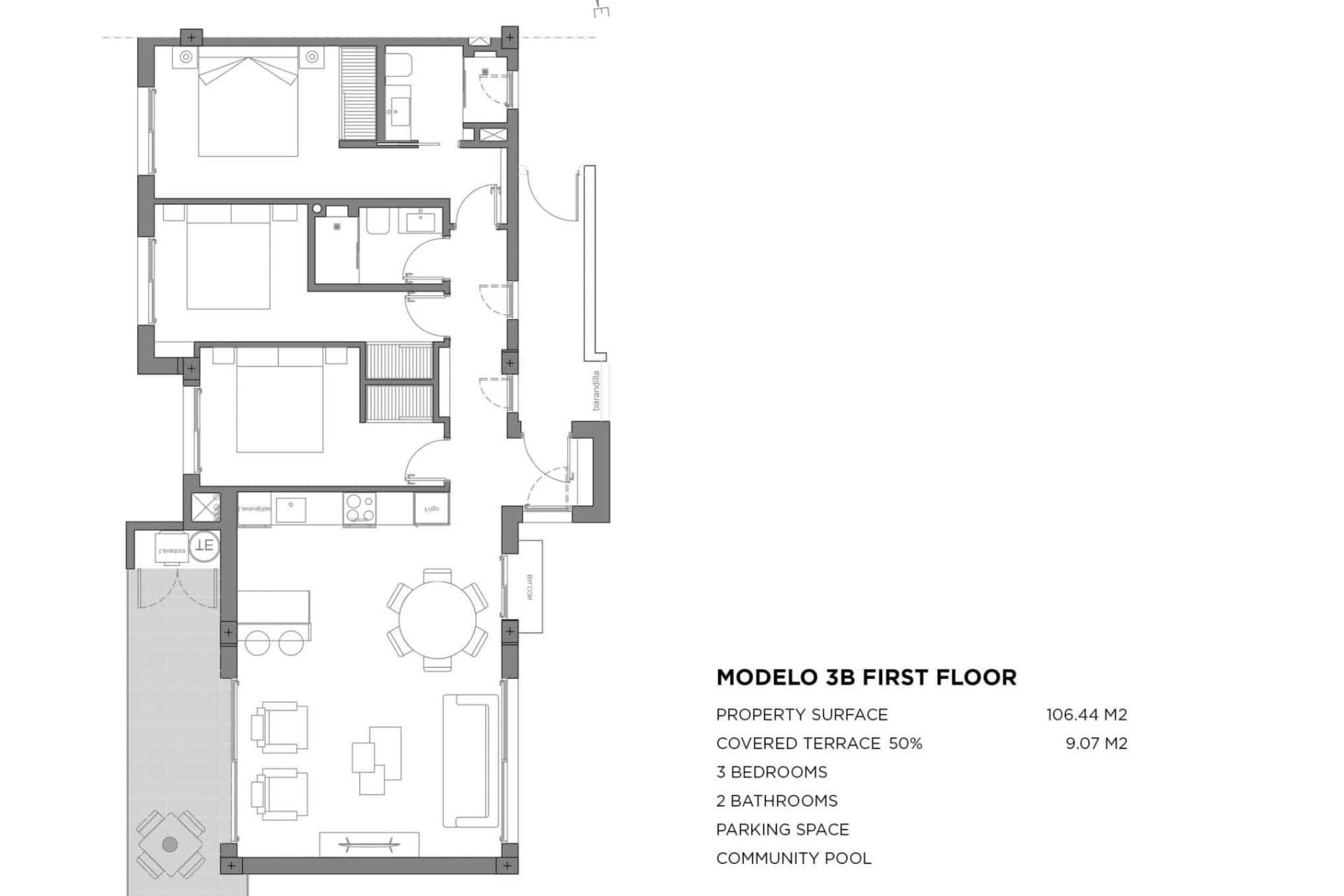 Nieuwbouw  - Appartement -
Los Alcázares - Parque Diana