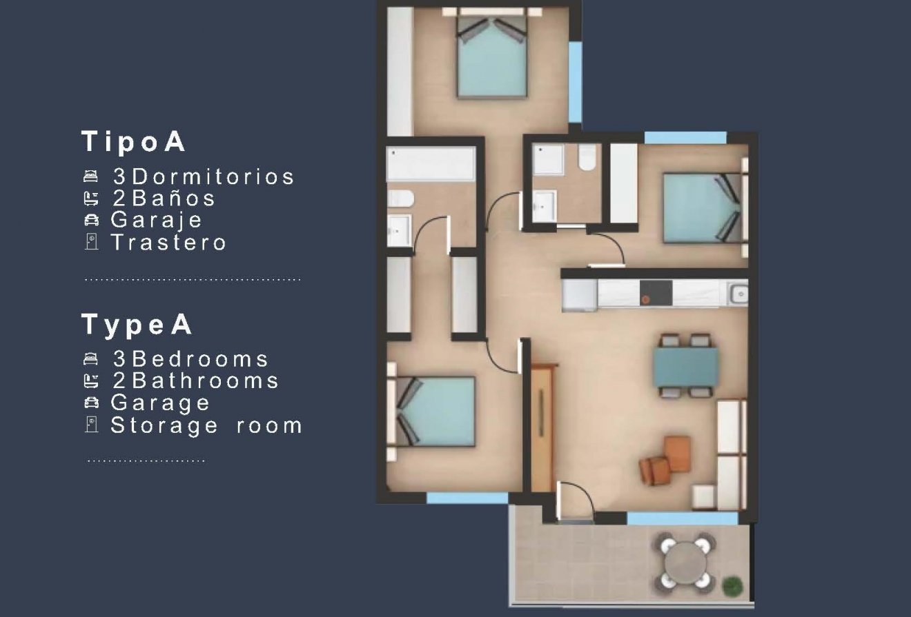 Nieuwbouw  - Appartement -
San Pedro del Pinatar - Los Pinos