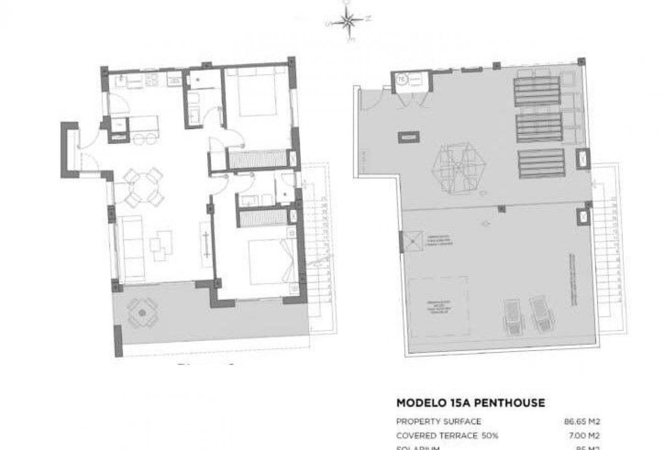 Nieuwbouw - Penthouse -
Los Alcázares - Parque Diana