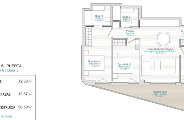Nieuwbouw  - Appartement -
Villajoyosa - La Tellerola
