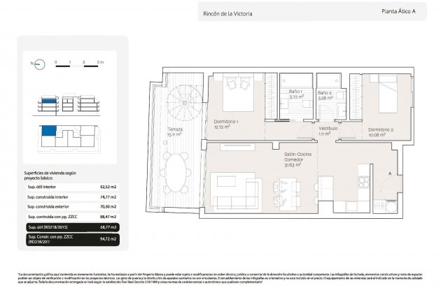 Nieuwbouw  - Penthouse -
Rincón de la Victoria - Torre de Benagalbón