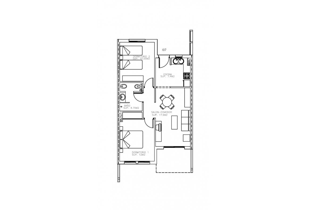 Nieuwbouw  - Appartement -
Águilas - Collados