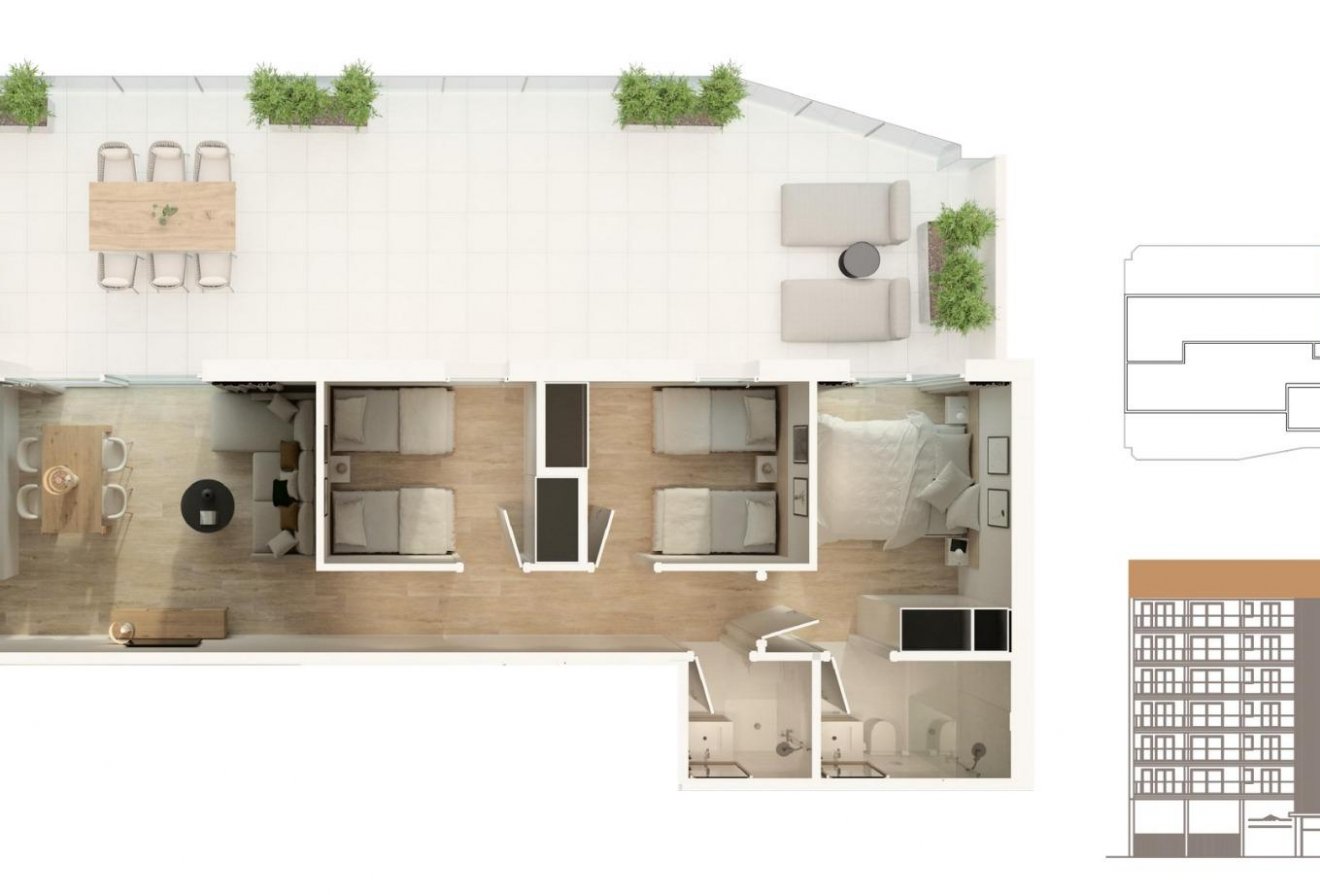 Nieuwbouw  - Penthouse -
Moncofa - Playa de Moncofa