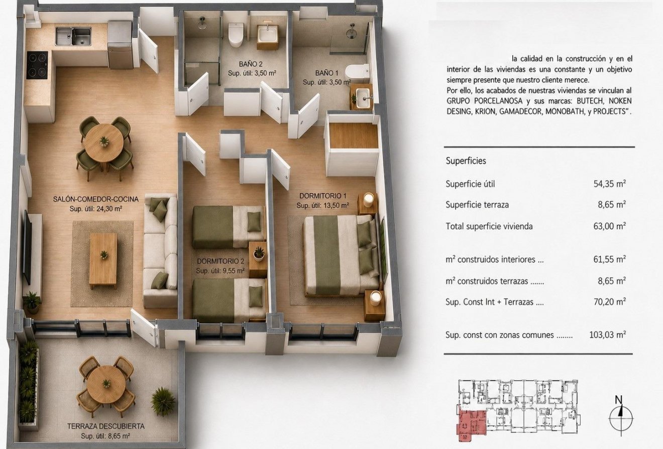Nieuwbouw  - Appartement -
Villajoyosa - Cala de Finestrat