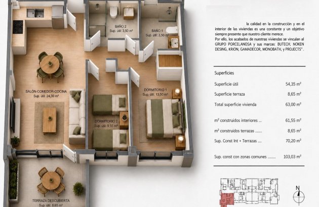 Nieuwbouw  - Appartement -
Villajoyosa - Cala de Finestrat