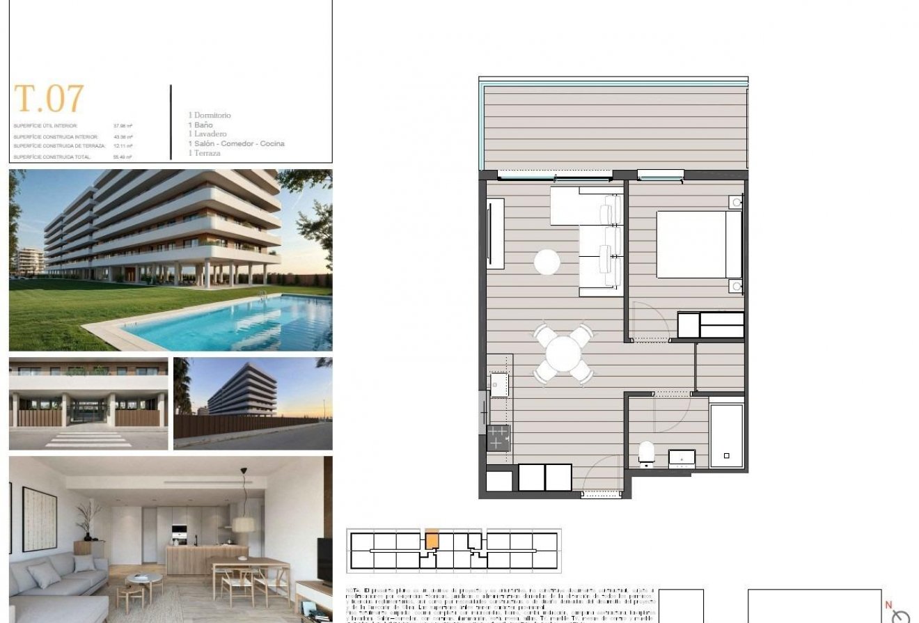 Nieuwbouw  - Appartement -
Moncofa - Playa de Moncofa